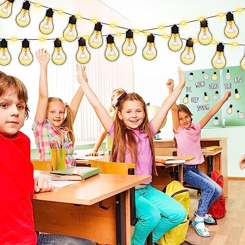 Karenhi 108 Pcs Light Bulb Bulletin Board Decor Set