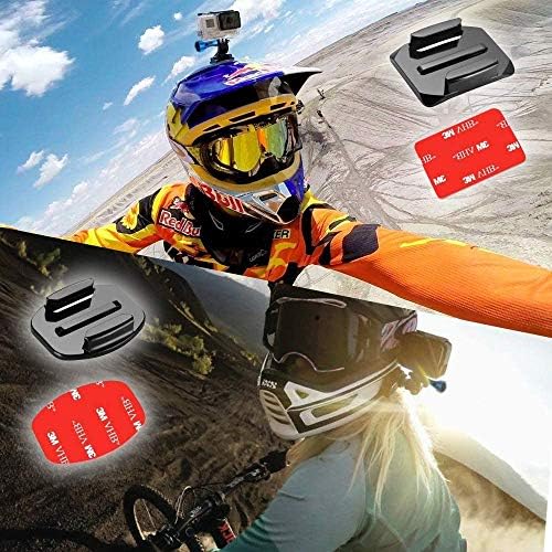 MiPremium Helmet and Surfboard Mount Adapter with Adhesive Pads and Aluminum Screw