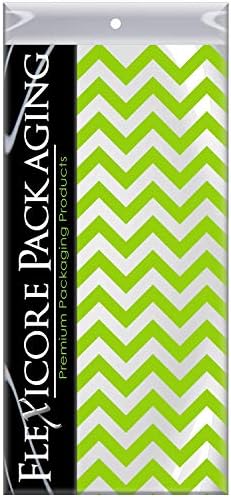 Flexicore Packaging Black Chevron Art Tissue Paper 10 Sheets