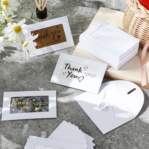 Uiifan 550 Pcs Window Gift Card Envelopes for Business