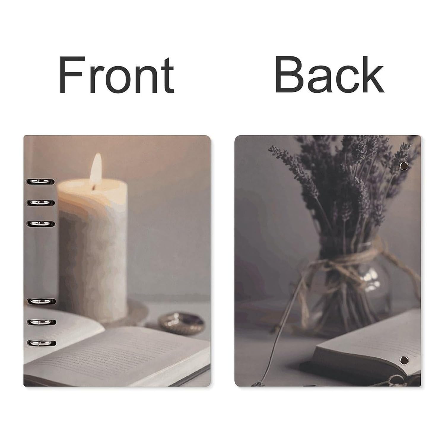 KLWQR Light A Candle Spiral Journal Notebook for Women