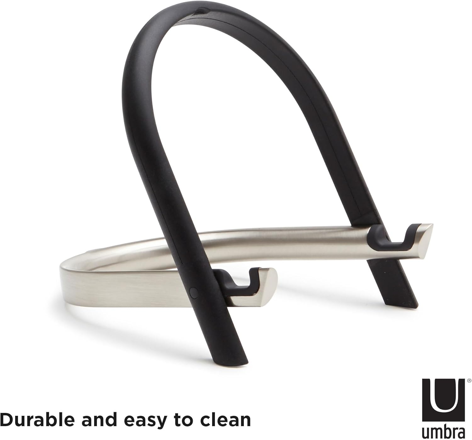 Umbra Udock Tablet Phone Holder - Black and Nickel Finish