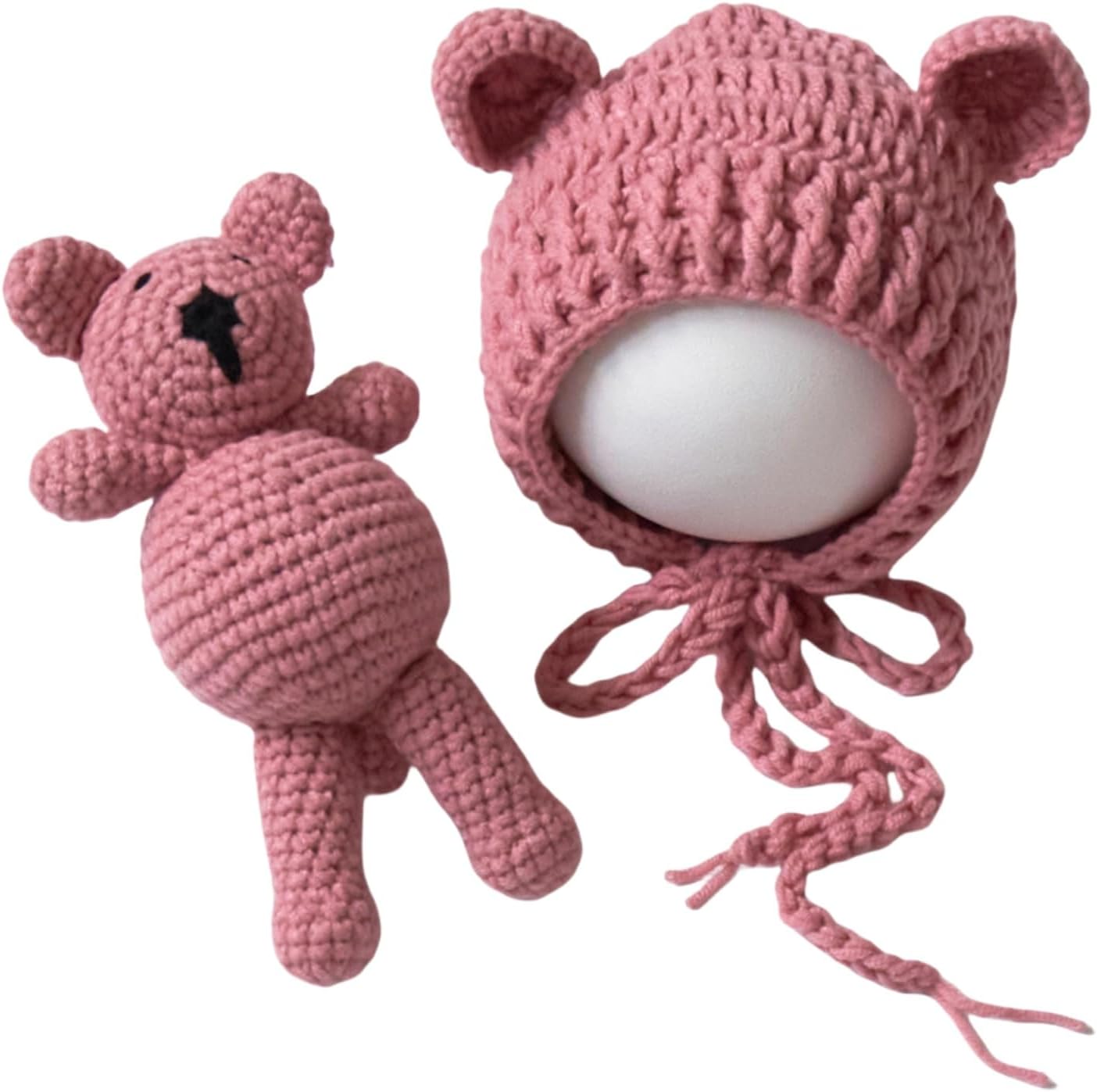 Zeroest Newborn Baby Photography Bear Hat Outfit Set