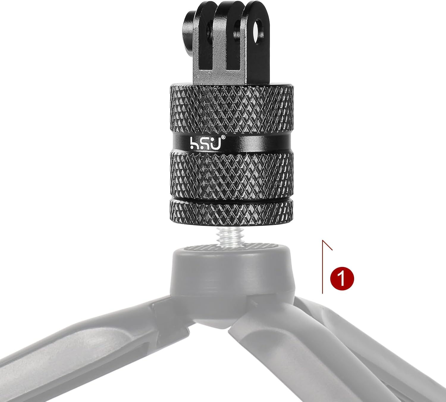 HSU Aluminum 14 Inch Camera Mount Adapter with 360 Degree Rotation