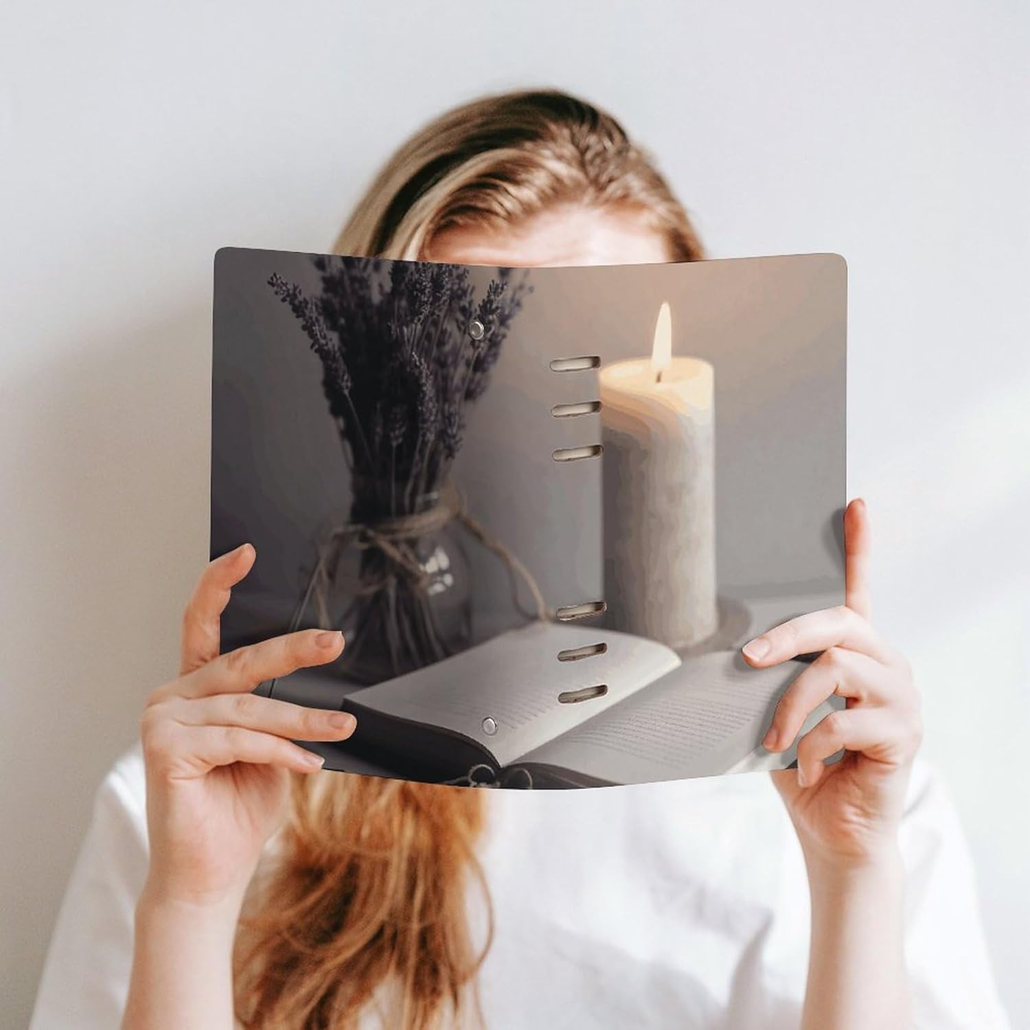 KLWQR Light A Candle Spiral Journal Notebook for Women