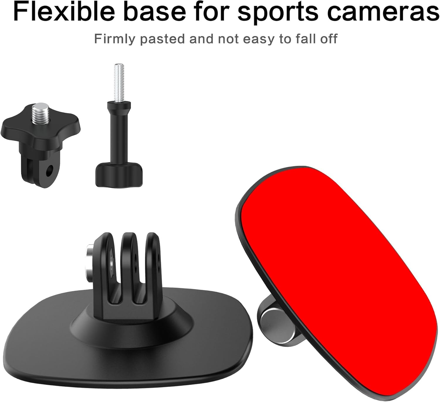 Flexible Adhesive Helmet Mount for Insta360 and GoPro Cameras 3 PCS