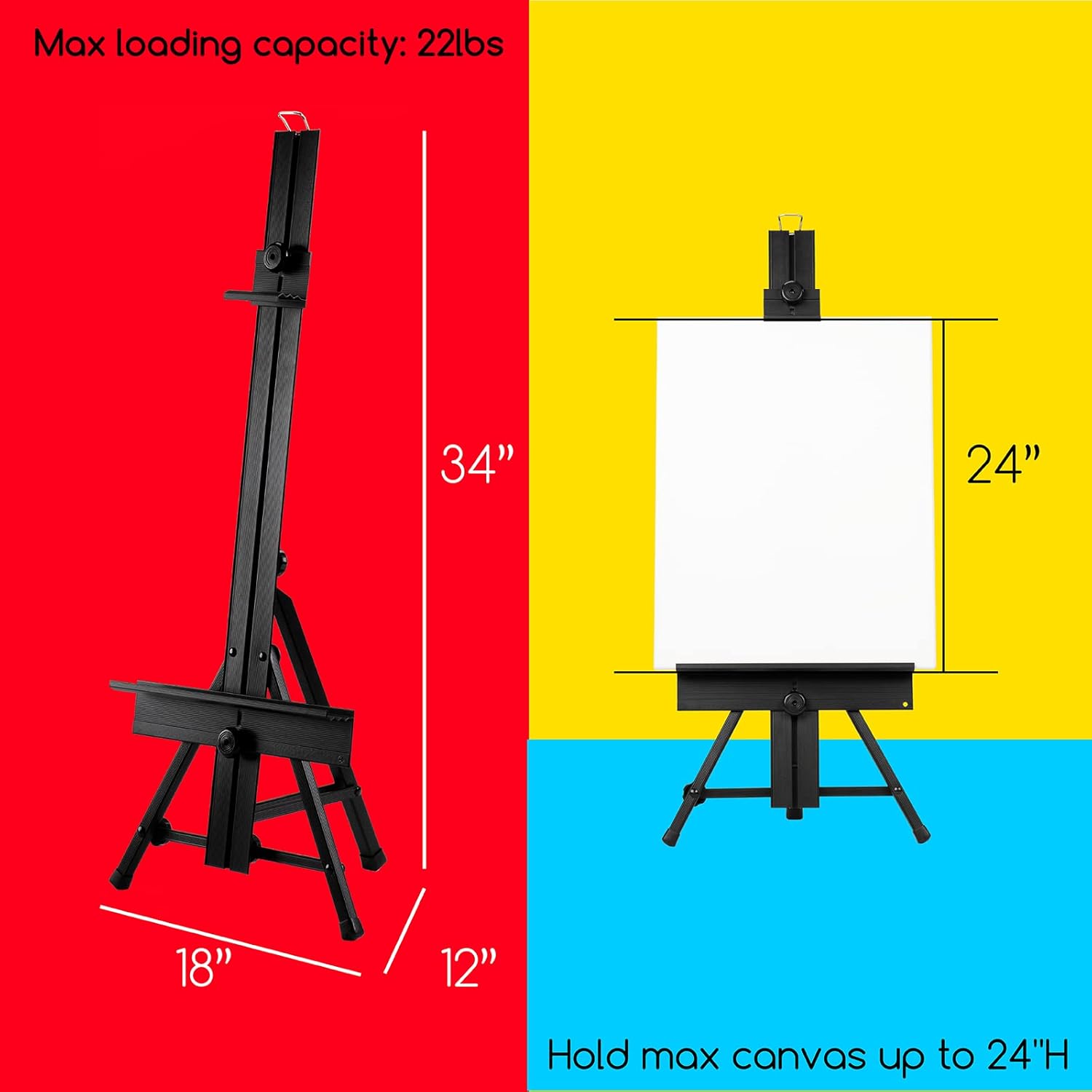 MEEDEN Aluminum Easel Stand for Art Painting