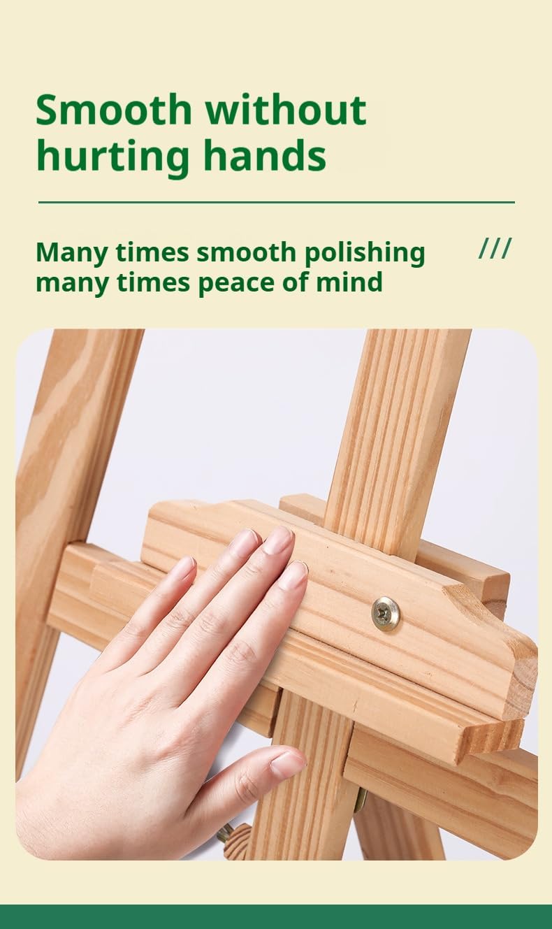 Adjustable Wooden Easel for Art and Display