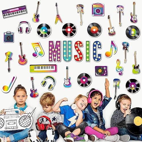 Music Notes Cutouts for Classroom Decorations