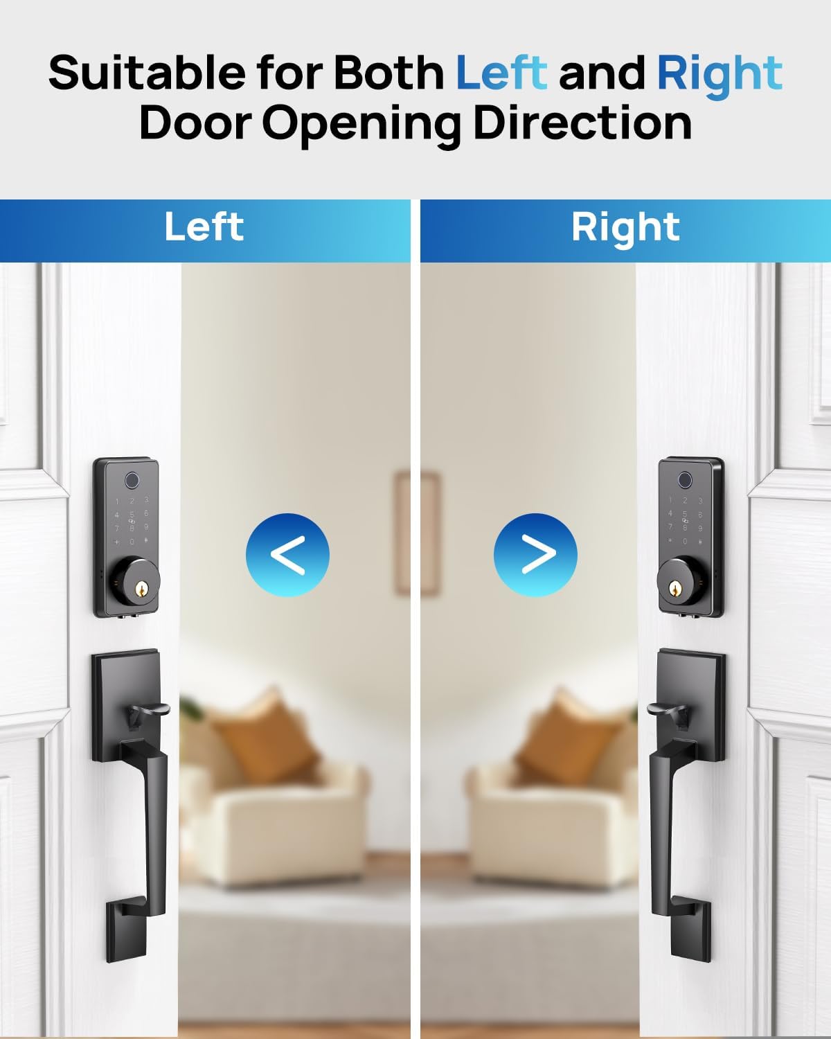 Smart Fingerprint Door Lock Set with APP Control