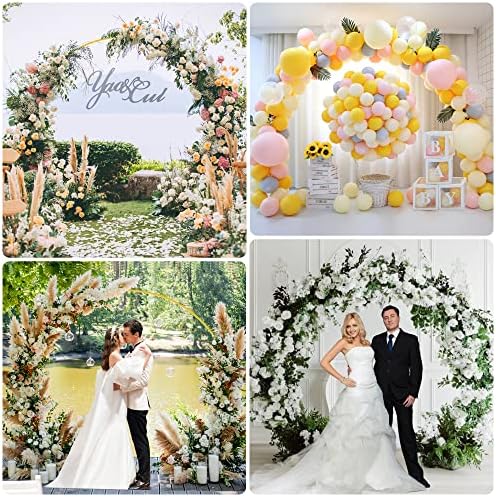 Sturdy 72FT Gold Metal Wedding Arch Stand