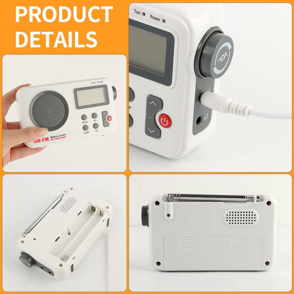 Portable Shower Speaker With HD LCD Display and 20 Preset Stations