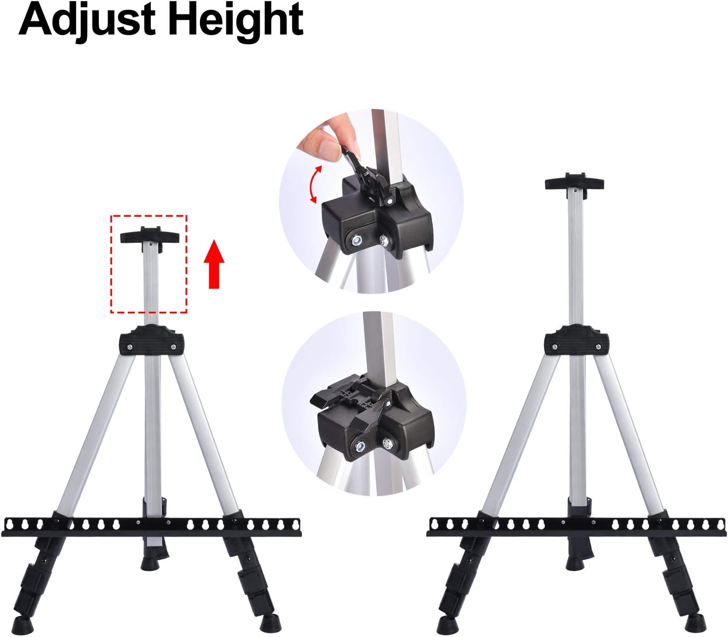 Portable Artist Easel Stand - Adjustable Height and Lightweight