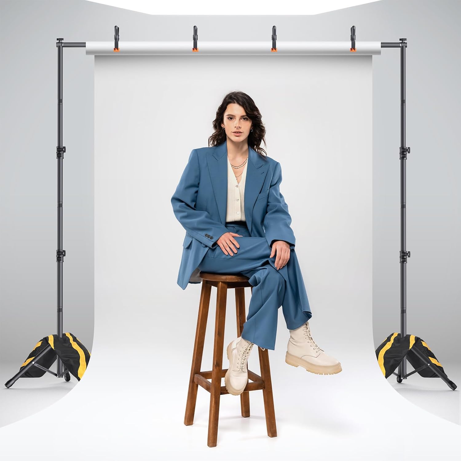 Adjustable Backdrop Stand Kit for Studio Photography and Parties