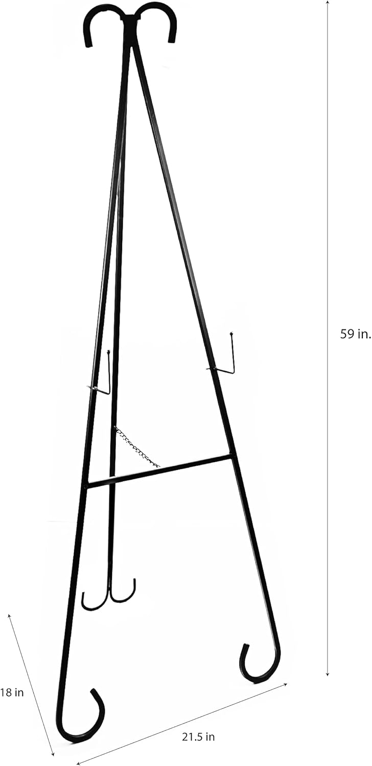 Designstyles Metal Easel Display Stand Black