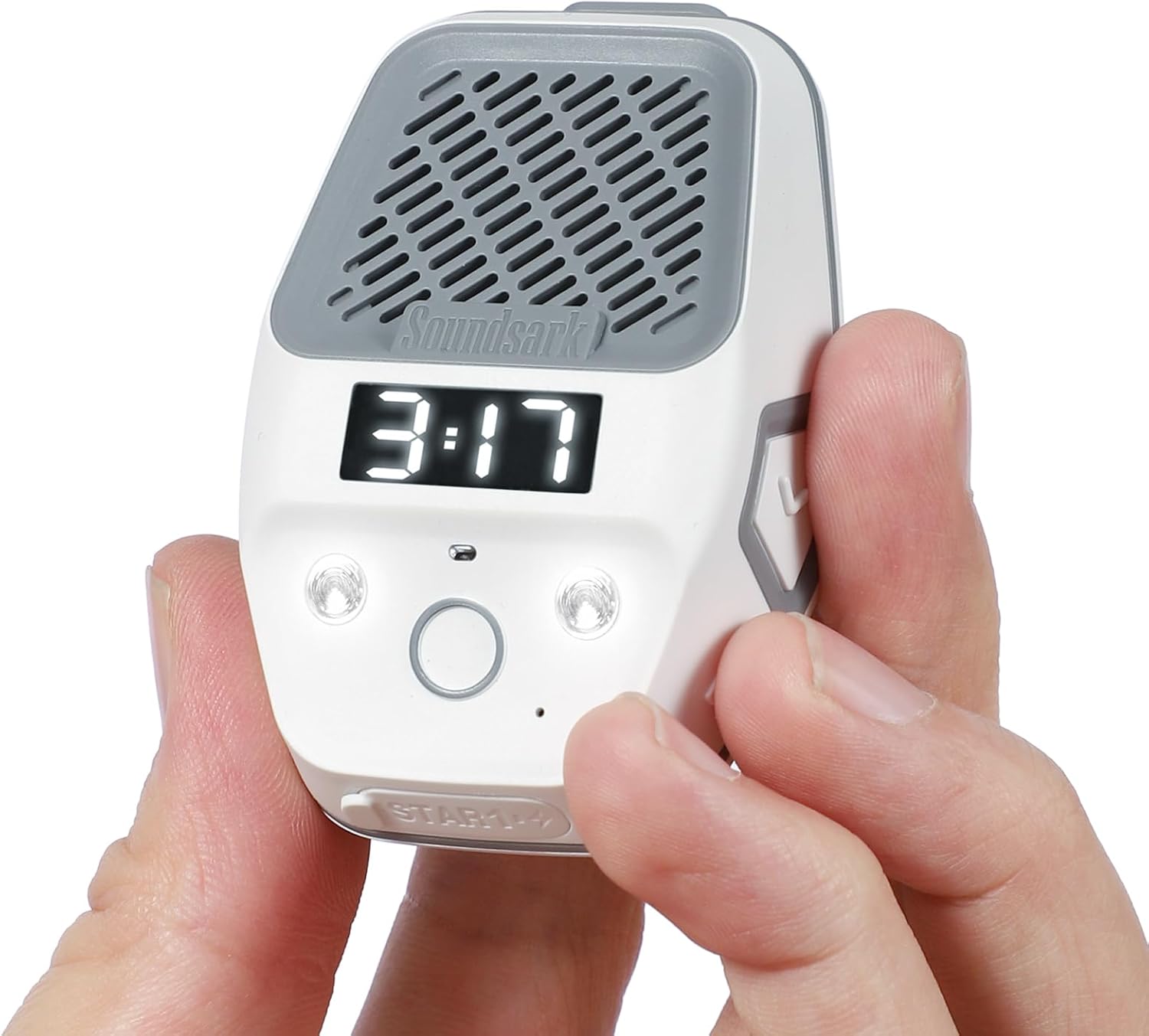Wearable Bluetooth Speaker with LED Lighting and Clock Display