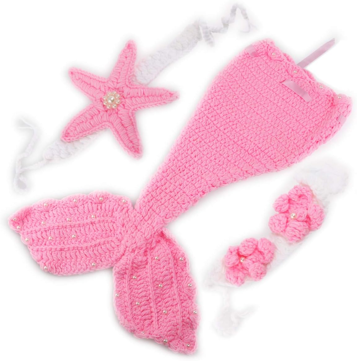 VALICLUD Mermaid Costume for Baby Photography One Size