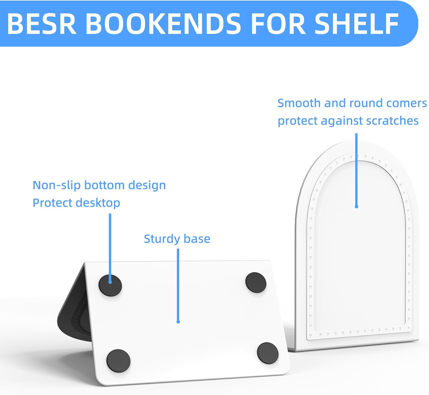 Shikaman Metal Bookends Universal Economy Bookends