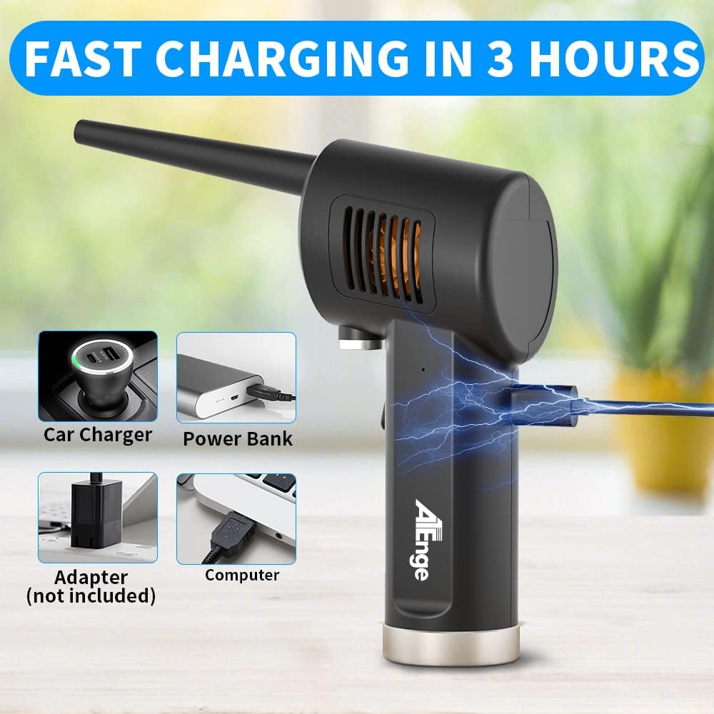 Powerful Cordless Air Duster with 33000 RPM Blower