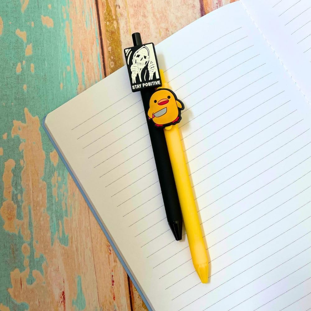 9pc Funny Charm Pen Set with Humor Designs