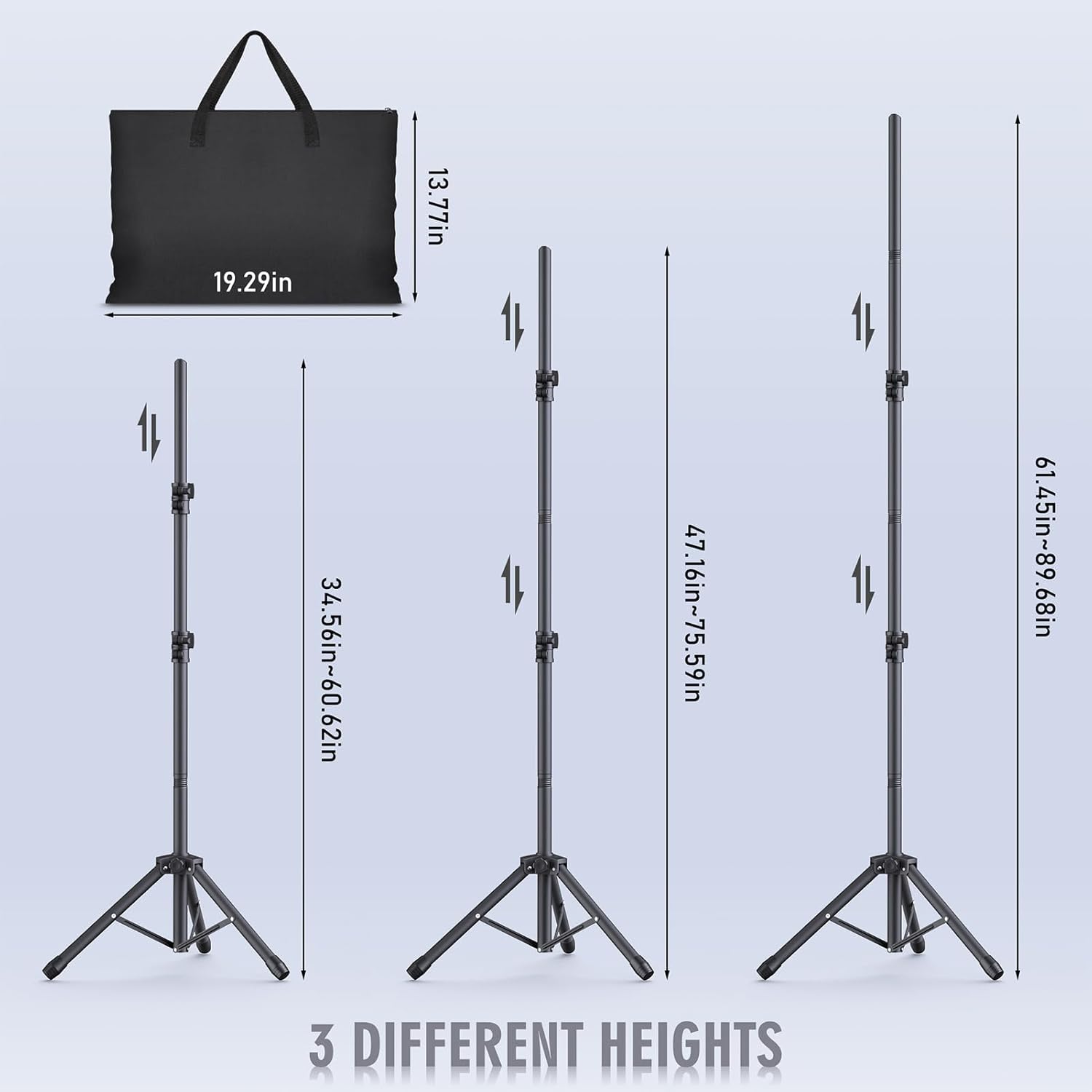 Adjustable Backdrop Stand Kit for Studio Photography and Parties