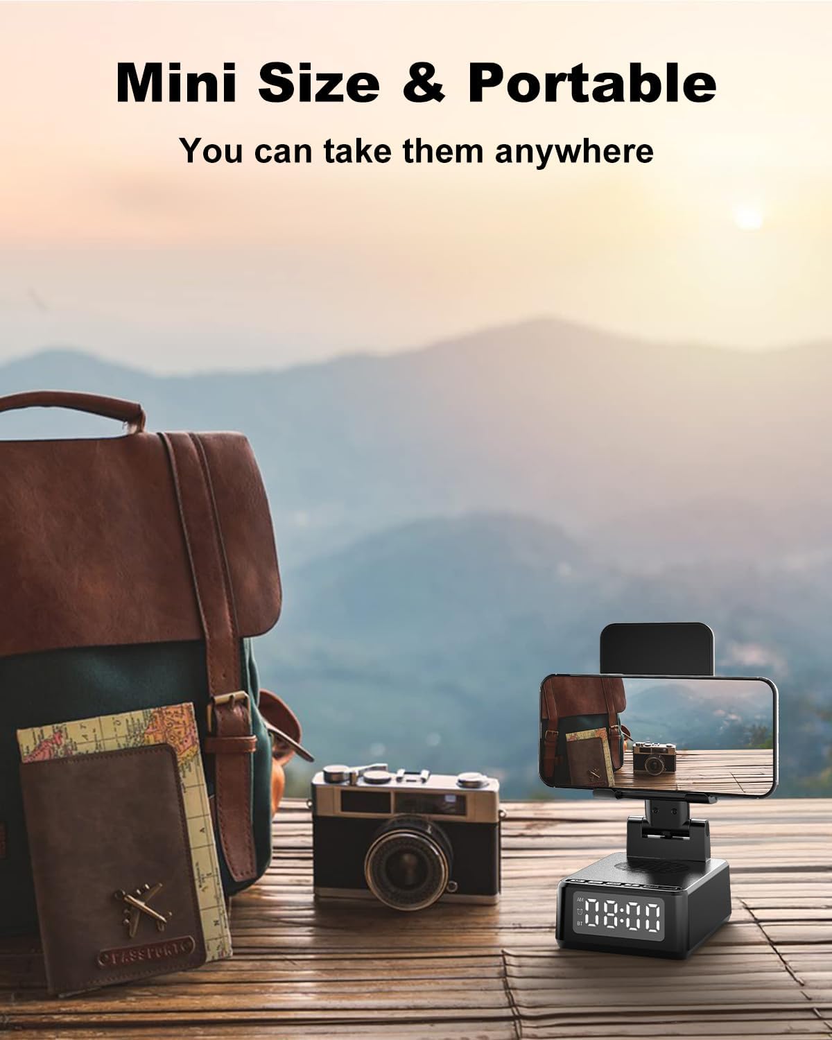 6-in-1 Bluetooth Speaker Phone Stand Holder