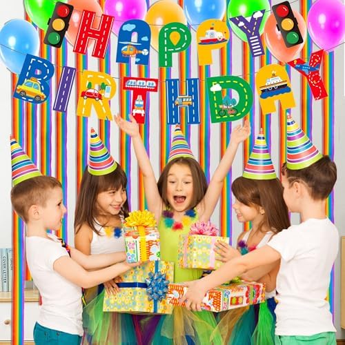 Tlswshsy 12 Rolls Rainbow Crepe Paper Streamers