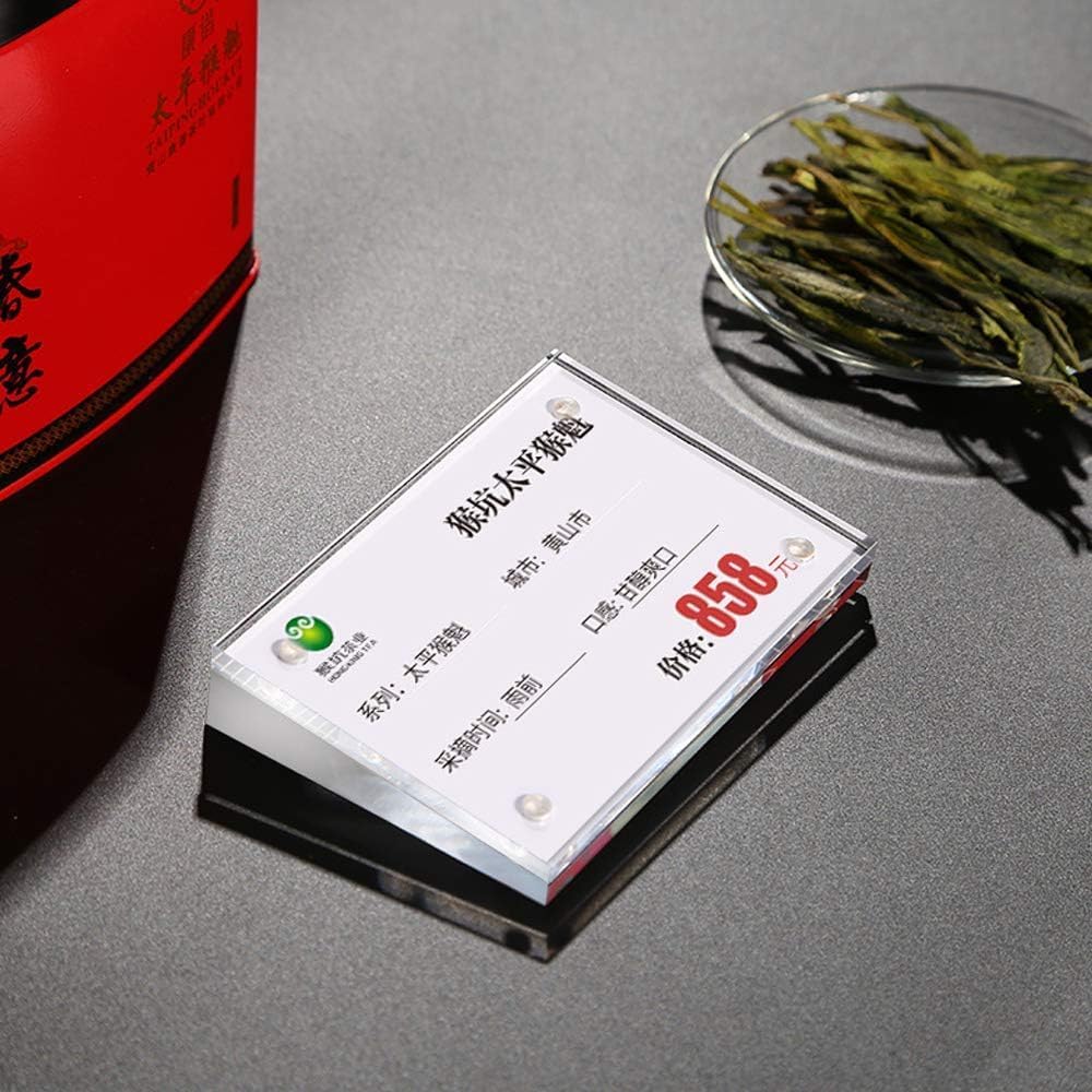 Acrylic Label Holder for Store Signs and Displays