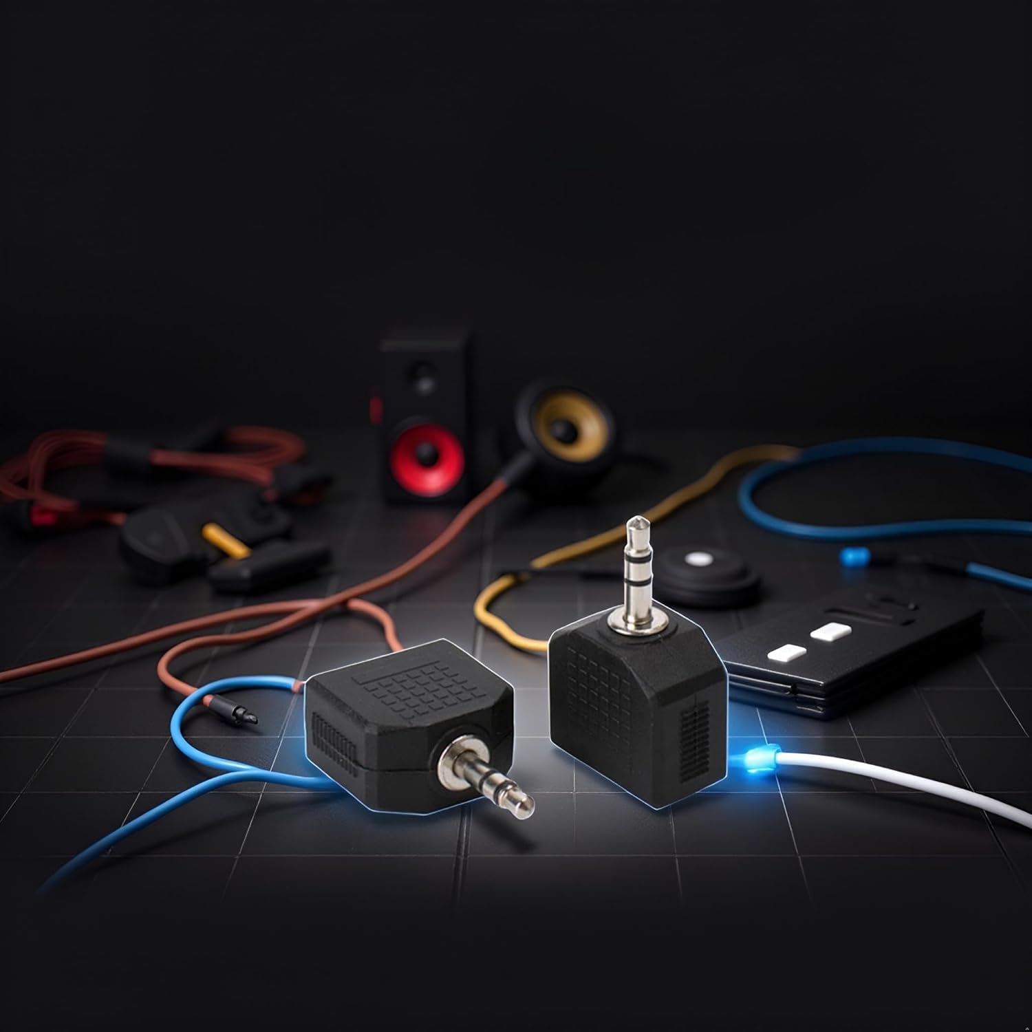 35mm Headphone Jack Dual Splitter for Tablets Laptops and Phones