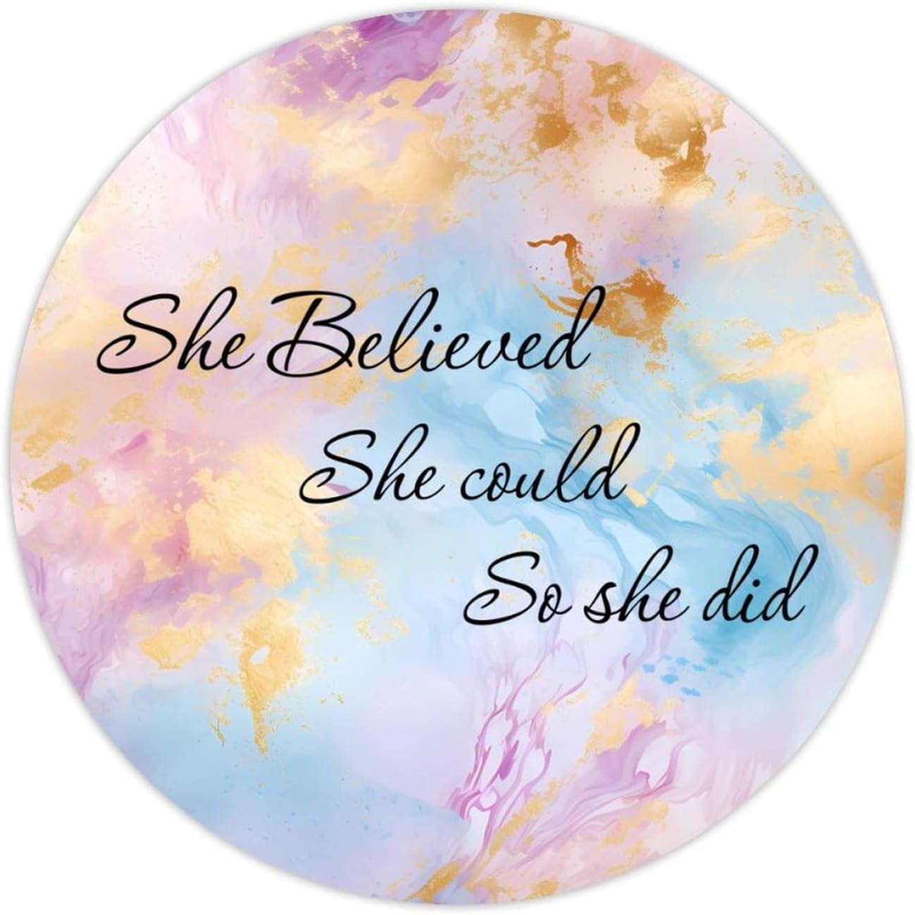 3in Round Label Stickers 100pcs Quotes Decals for Envelopes Bottles Boxes