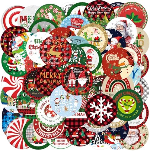 Harloon 120 Pcs 3 Inch Christmas Cutouts with 60 Styles