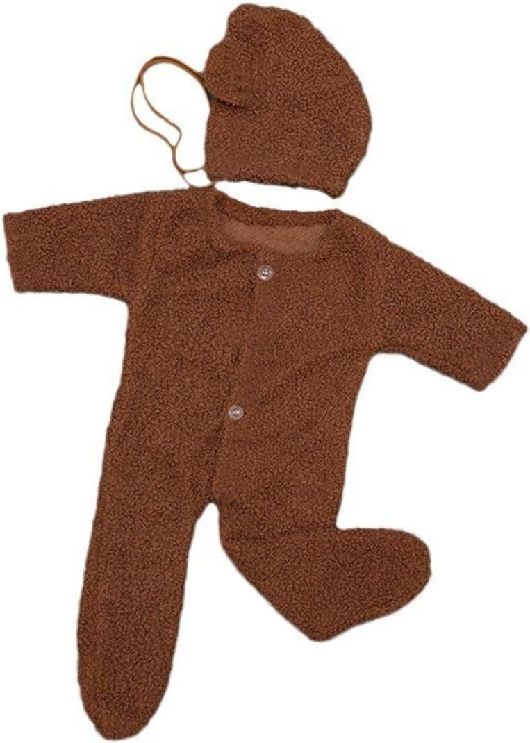 Newborn Baby Photo Outfits with Hat and Pants