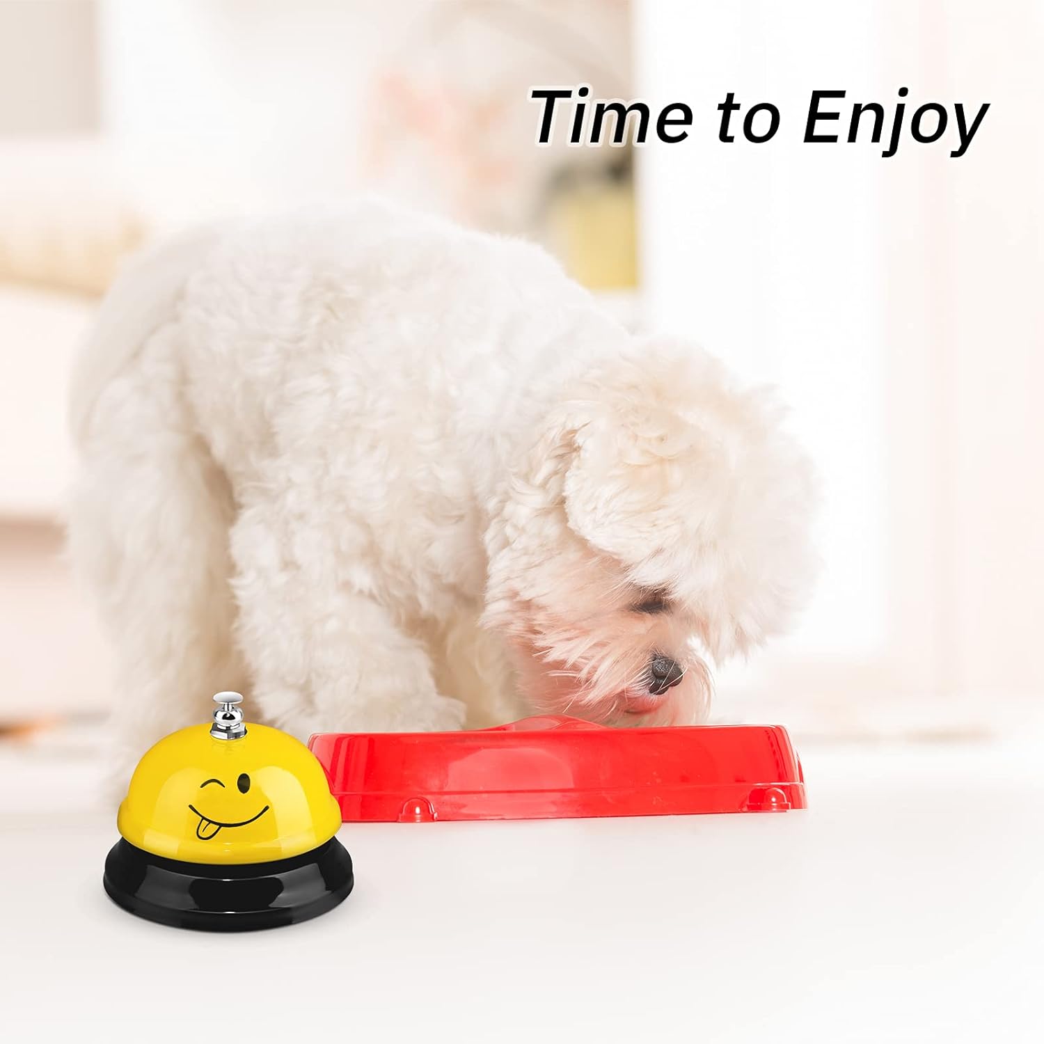 Hotop 3 Pcs Desk Bell with Smile Face Design