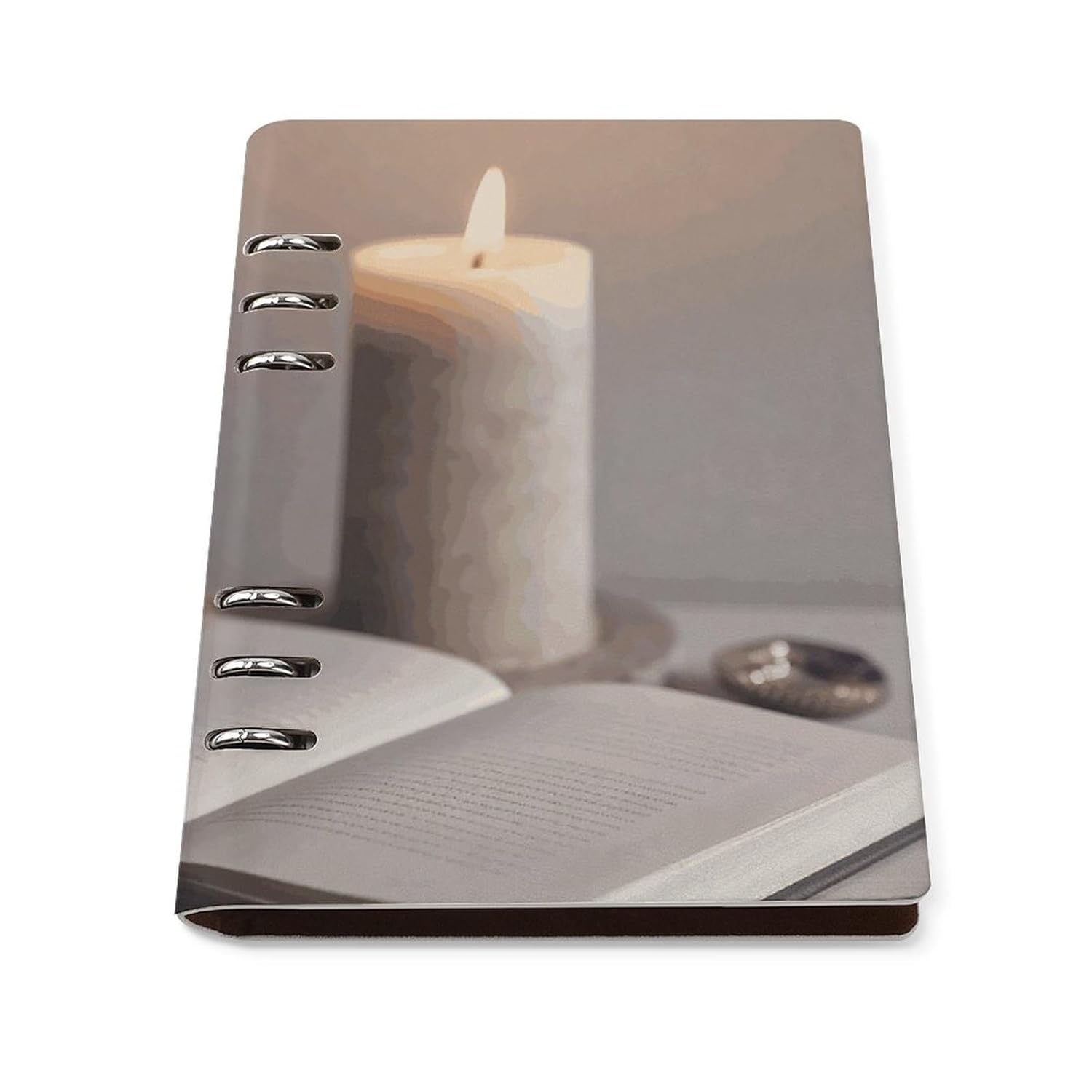 KLWQR Light A Candle Spiral Journal Notebook for Women