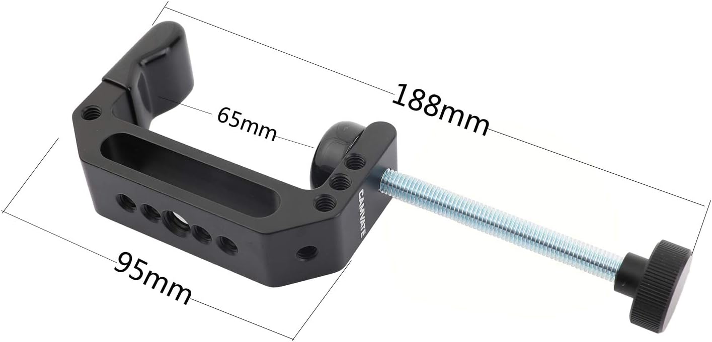 CAMVATE C Clamp with Threaded Holes for Photography
