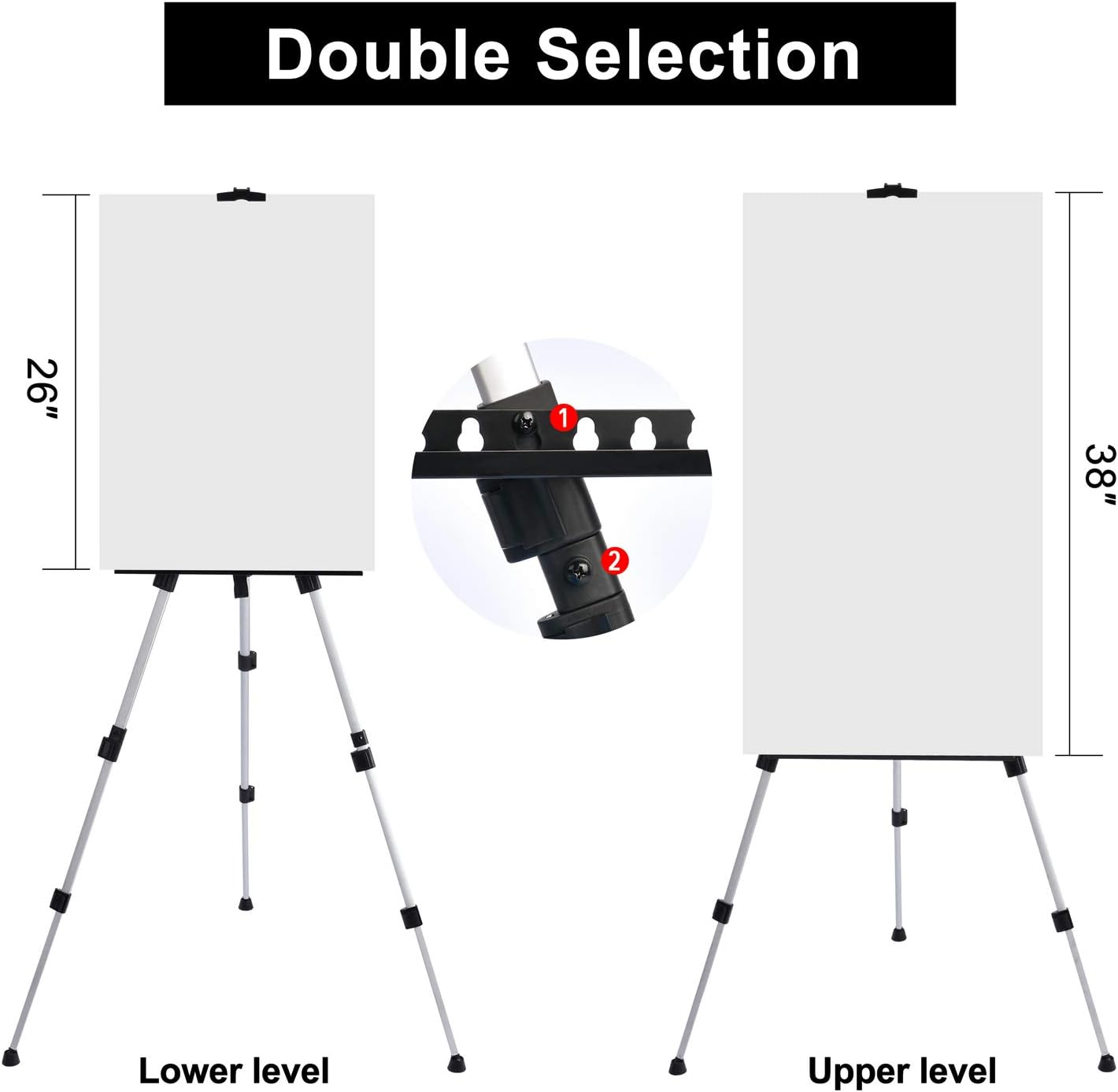 Portable Artist Easel Stand - Adjustable Height and Lightweight