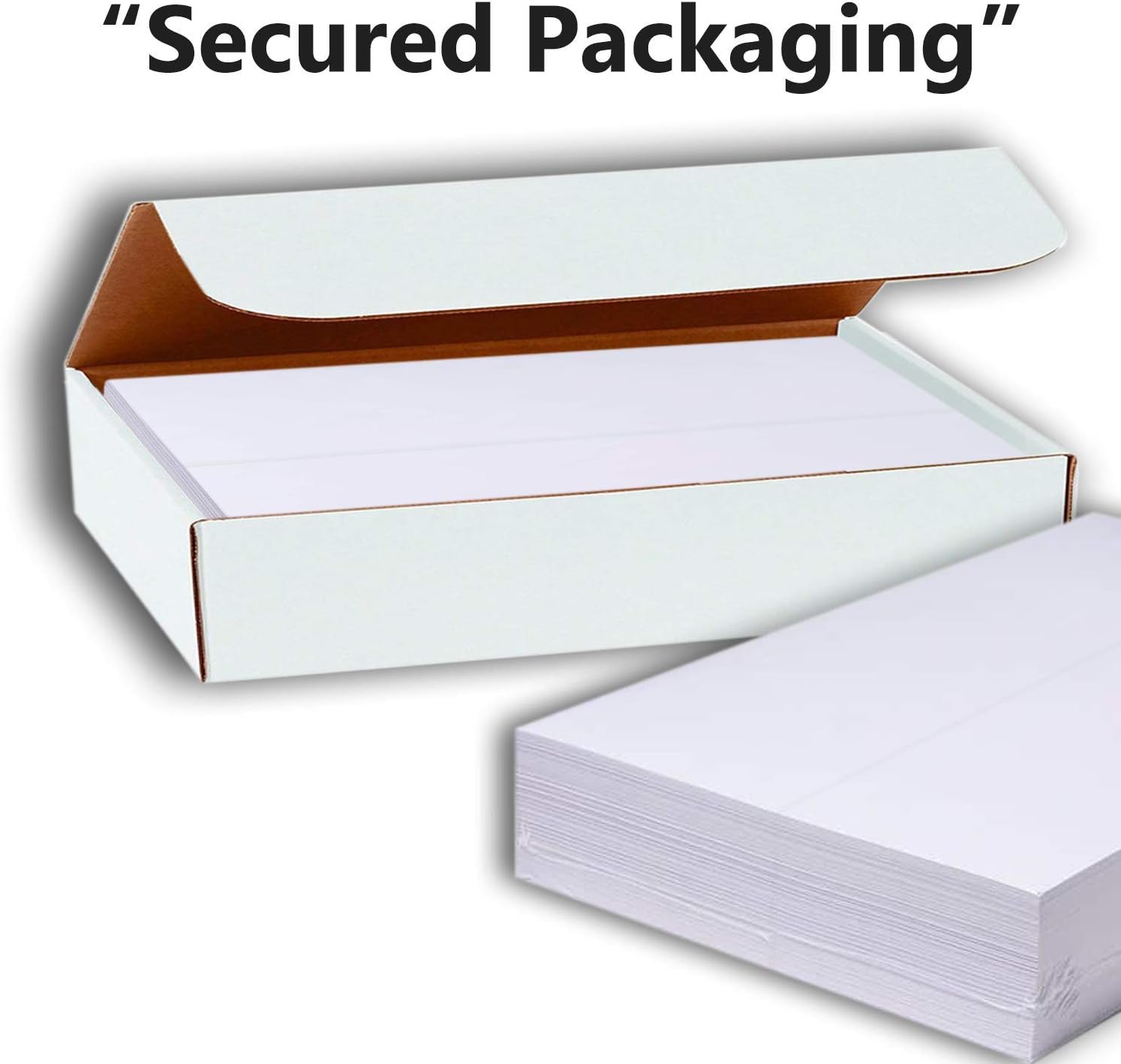 Hamilco Tent Cards 35x11 Folded Card Stock - 100 Pack