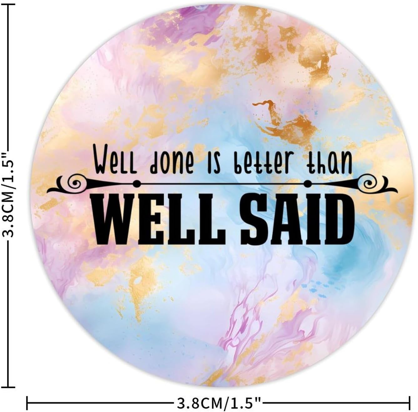 3in Round Label Stickers 100pcs for Boxes Bottles Laptops Envelopes Gifts