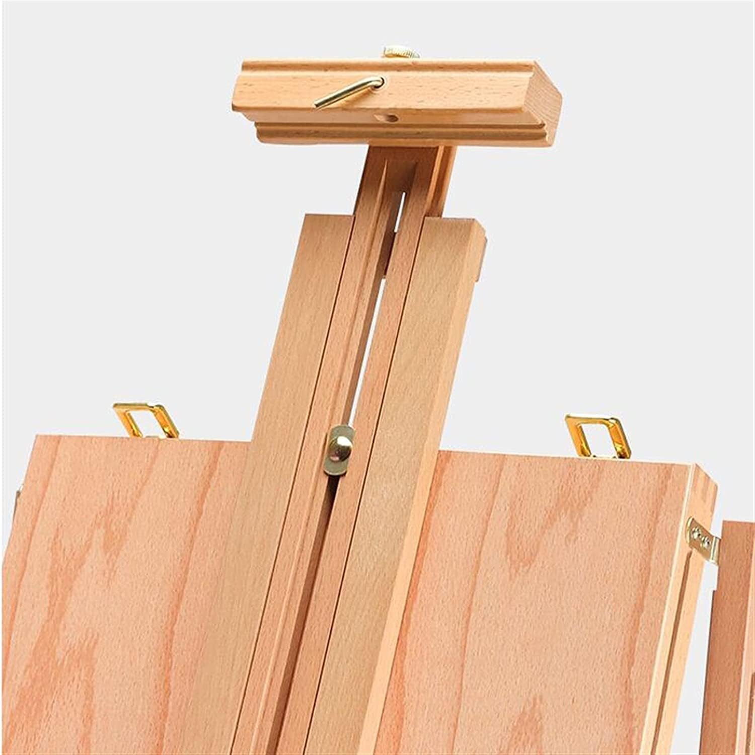 Foldable Oil Painting Box with Adjustable Wooden Easel