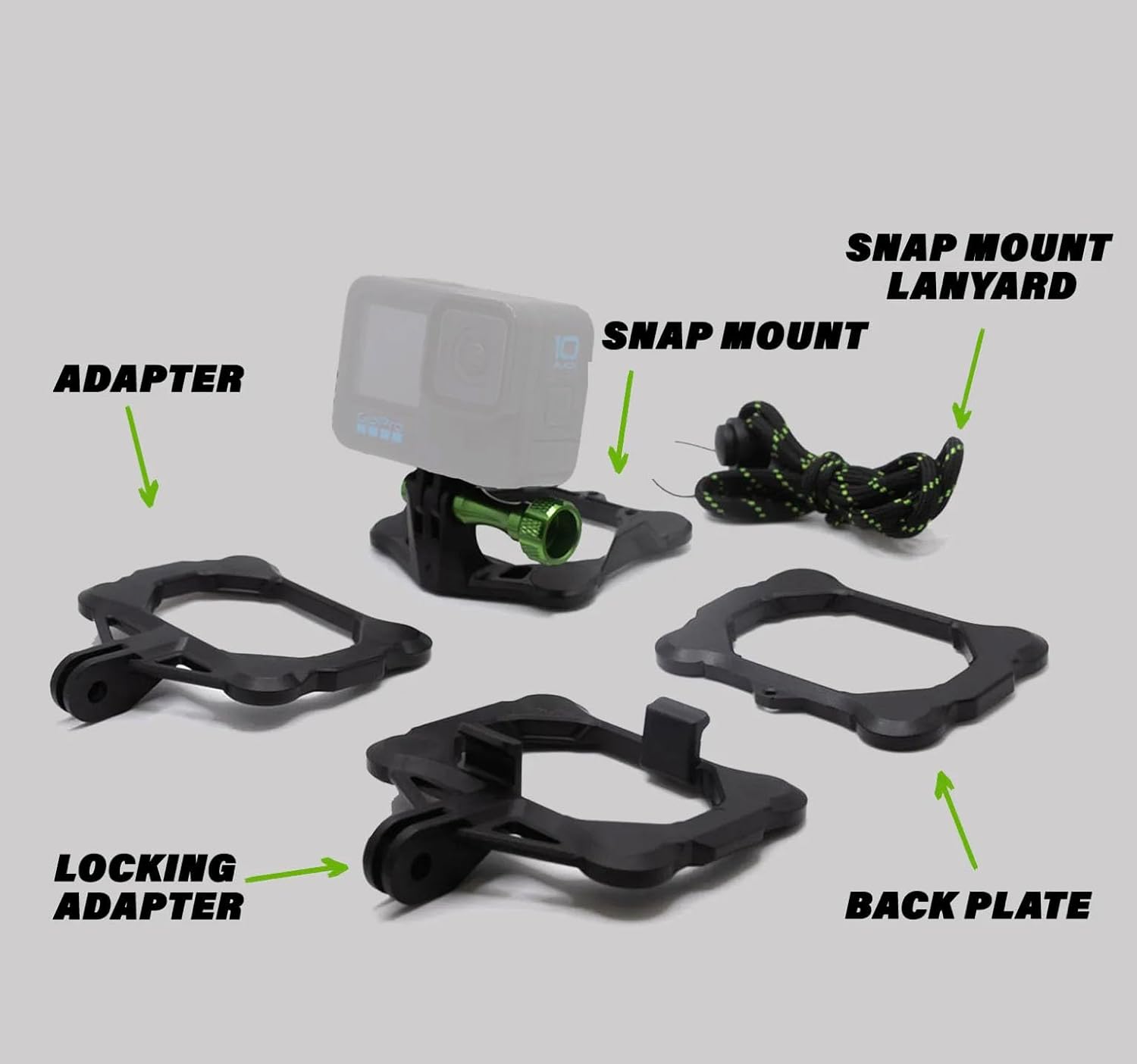 SNAP Mounts PRO Magnetic Camera Helmet Mount for GoPro