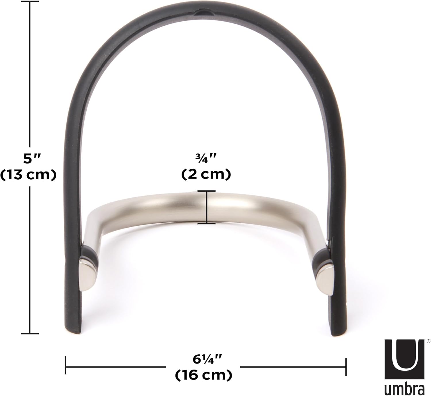 Umbra Udock Tablet Phone Holder - Black and Nickel Finish