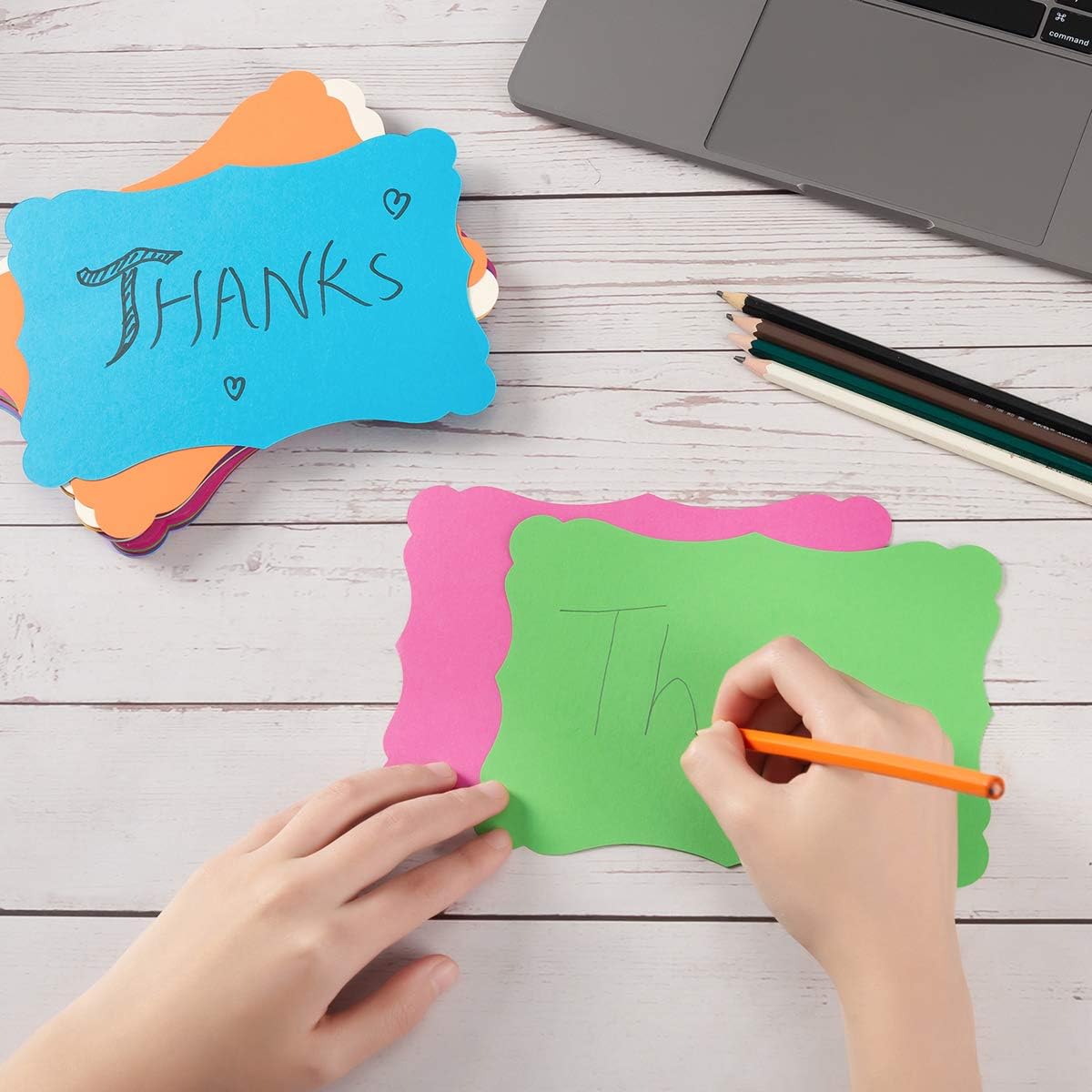 50 Pack Blank Kraft Cards 5x7 Inches for DIY Greeting Cards