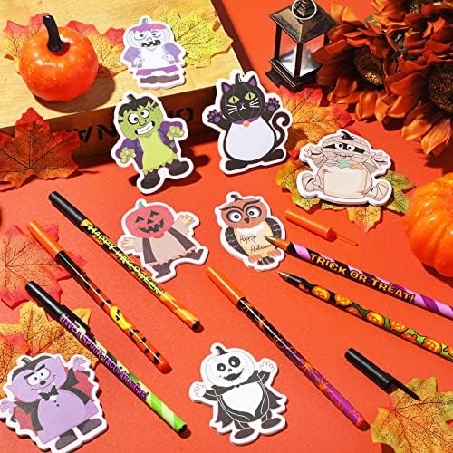 480 Sheets Halloween Sticky Notes Set with 24 Pens
