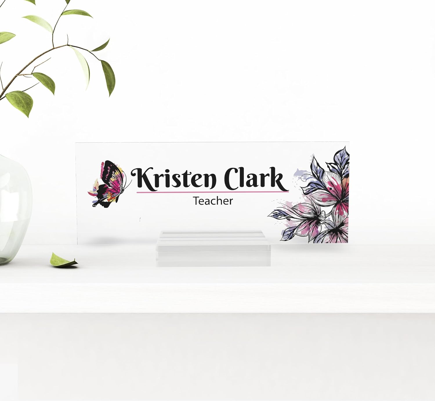 Customizable Desk Name Plate Office Decor Personalized Sign