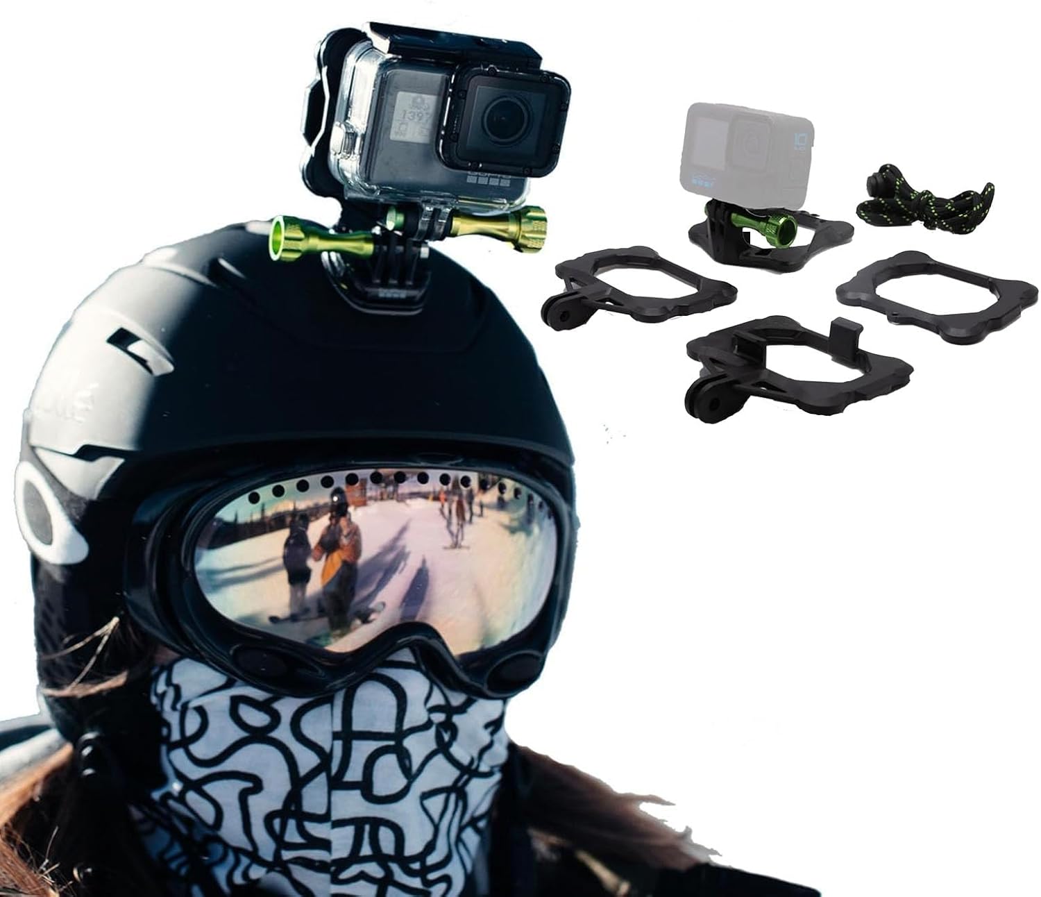 SNAP Mounts PRO Magnetic Camera Helmet Mount for GoPro