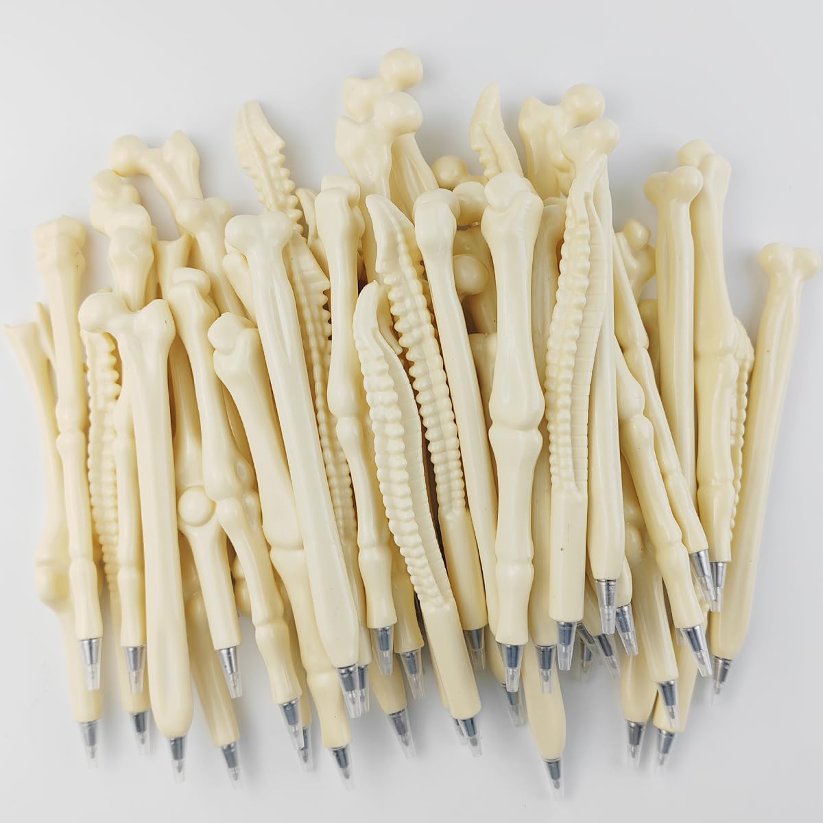 GXXMEI 15PCS Bone Shaped Ballpoint Pens for Halloween Party Gifts