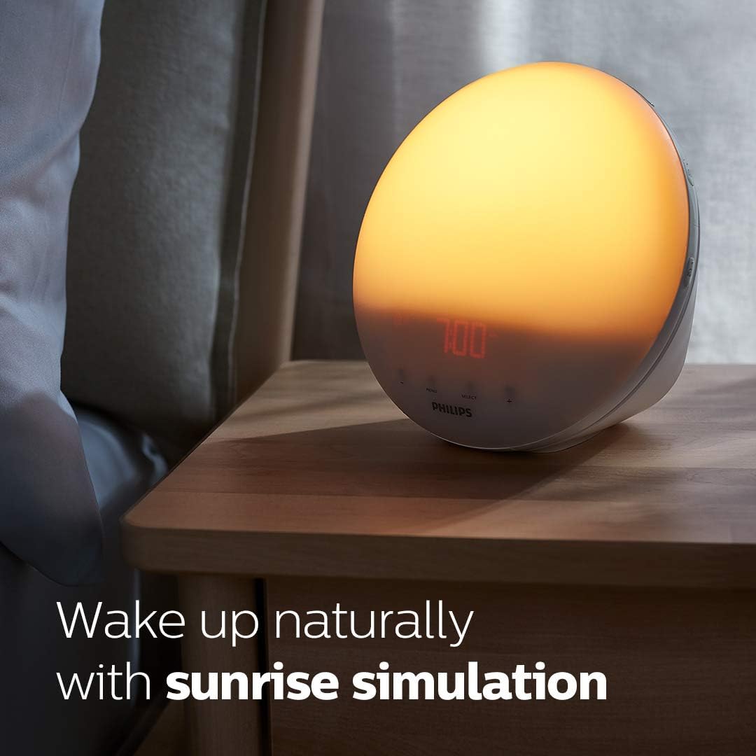 Philips SmartSleep Wake-up Light with Sunset Sunrise and 5 Sounds