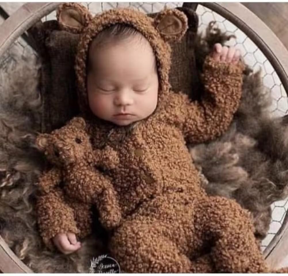 Newborn Baby Photo Outfits with Hat and Pants
