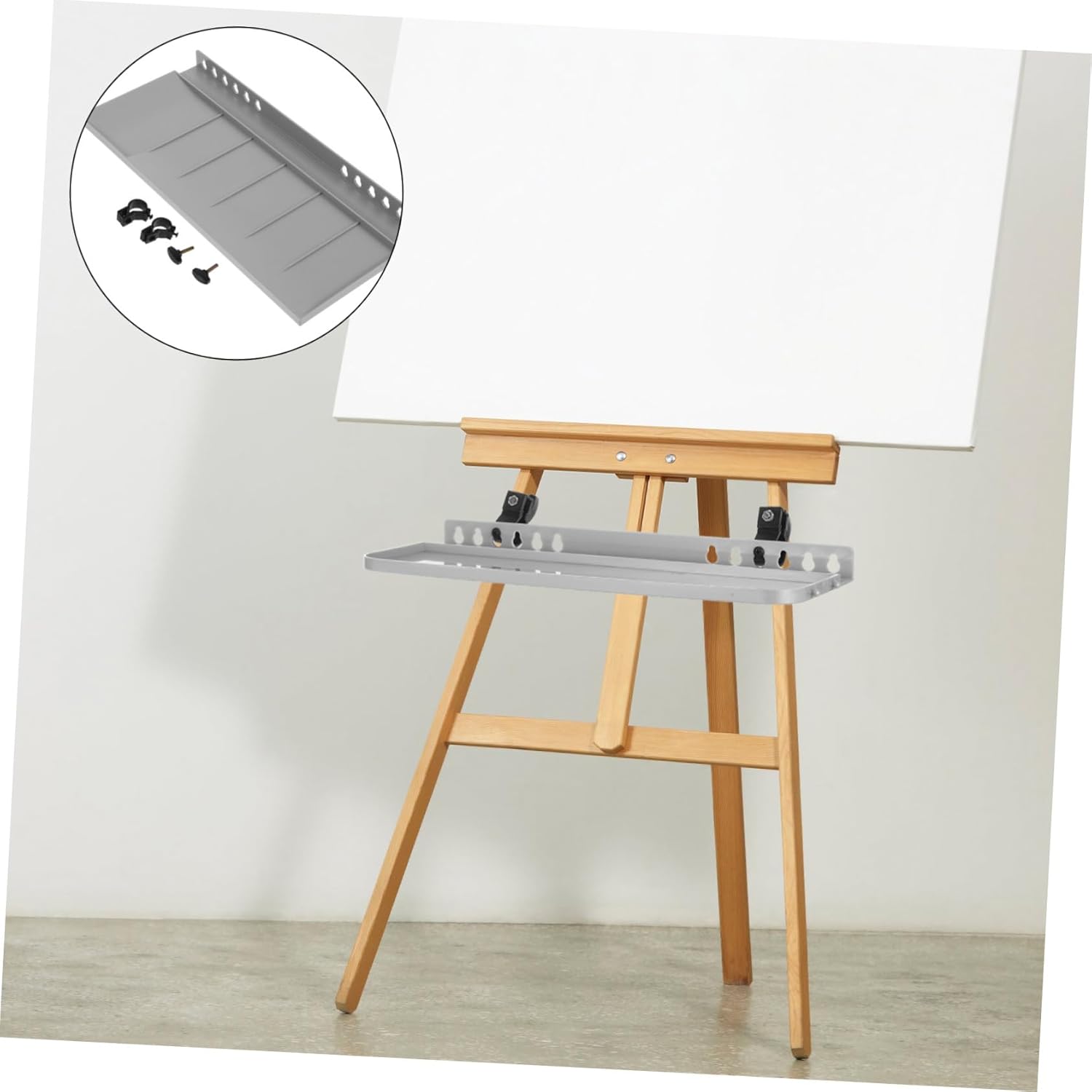 Portable Easel Tray for Paint Brushes and Tools Storage
