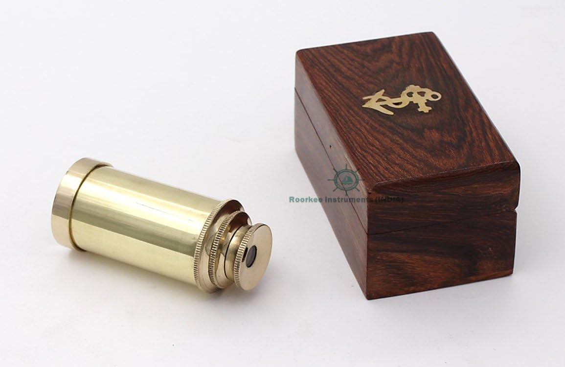 RII Antique Decor Spyglass 6 Inch Brass Telescope
